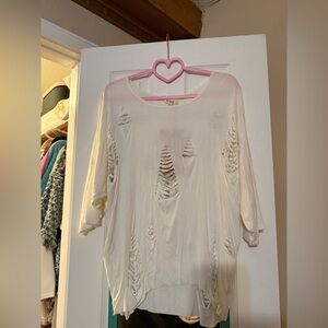 POL Distressed White Top